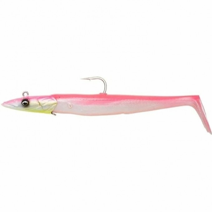 Приманка SAVAGE GEAR Sandeel V2 18см 86г Sinking Pink Pearl Silver 2+1 74187