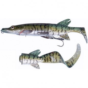 Воблер SAVAGE GEAR 3D Hybrid Pike 25cm 130g SS 07-Green Silver Pike Воблер SAVAGE GEAR 3D Hybrid Pike 25cm 130g SS 07-Green Silver Pike