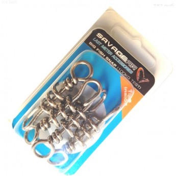 Застёжка SAVAGE GEAR Big Fish Safe 4pcs Salt Застёжка SAVAGE GEAR Big Fish Safe 4pcs Salt